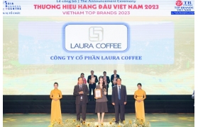 LAURA COFFEE của Diễn Viên - Ca Sĩ Nhật Kim Anh vinh dự vào Top 10 Thương Hiệu Hàng Đầu Việt Nam 2023